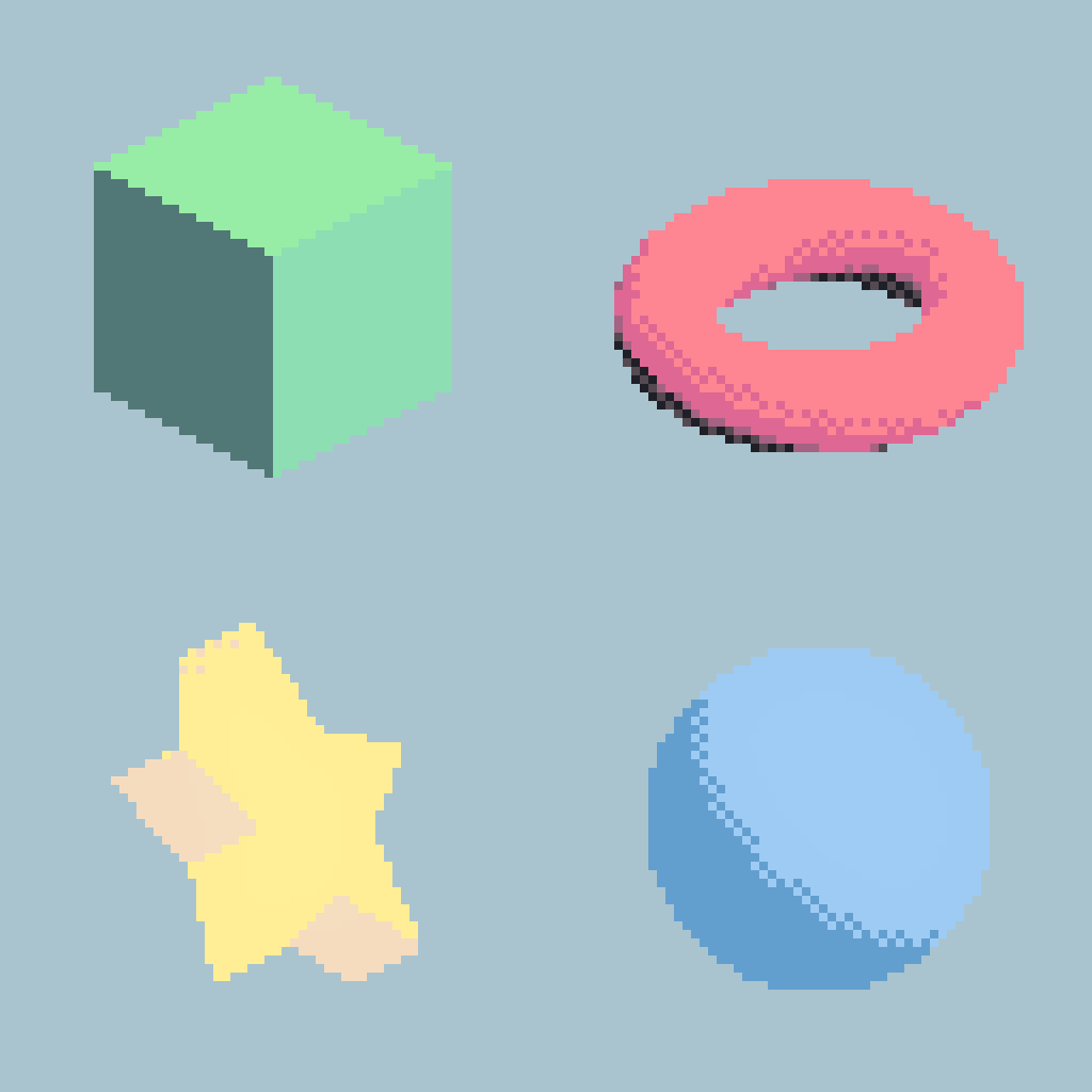 Color palette with dithering